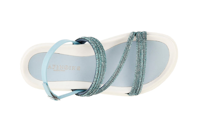 SANDALO FASCE CON STRASS