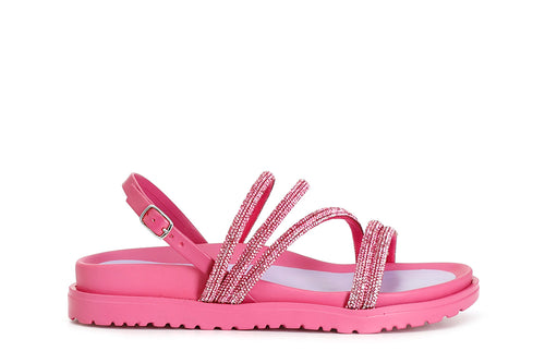 SANDALO FASCE CON STRASS