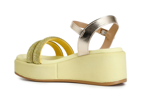 SANDALO GILDA DOPPIA FASCIA CON STRASS