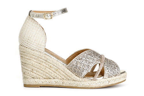 SCARPE APERTE IN TESSUTO INTRECCIATO SUZEPPA CORDA