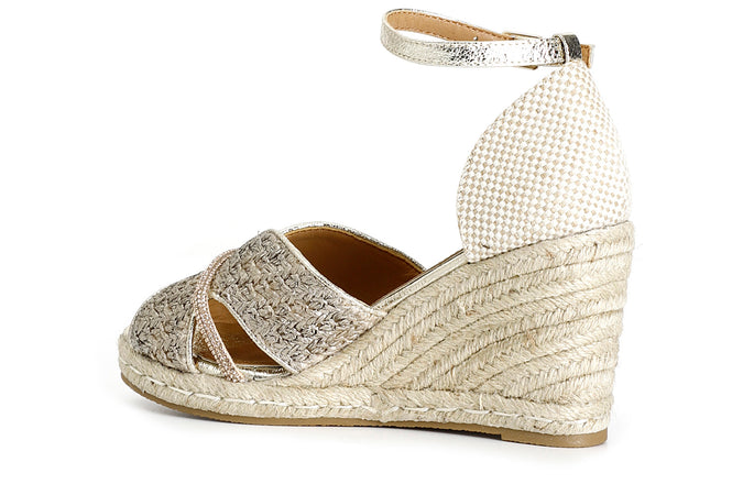 SCARPE APERTE IN TESSUTO INTRECCIATO SUZEPPA CORDA