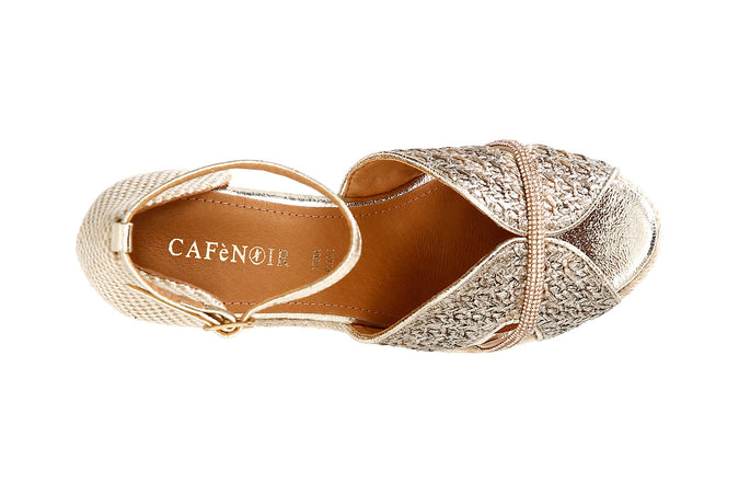 SCARPE APERTE IN TESSUTO INTRECCIATO SUZEPPA CORDA