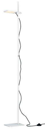 Piantana lampada da terra 17W a led orientabile bianca FOLIO