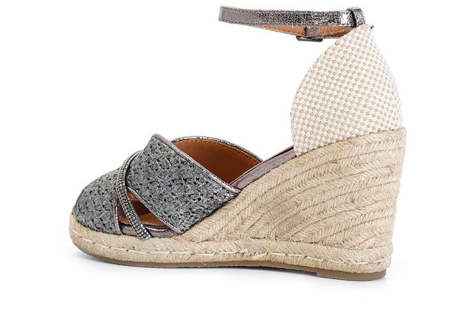 SCARPE APERTE IN TESSUTO INTRECCIATO SUZEPPA CORDA