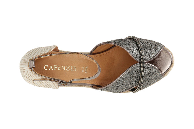 SCARPE APERTE IN TESSUTO INTRECCIATO SUZEPPA CORDA