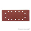 Fogli di levigatura 1/2 a fissaggio strappo pre-forati in ossido di alluminio varie grane silverline Silverline