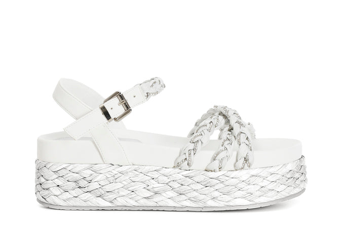 SANDALO GILDA 3 FASCE CON STRASS