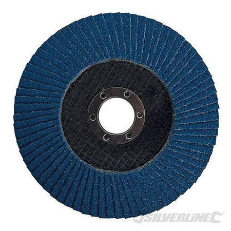 Disco a lamelle in zirconio per l'utilizzo con smerigliatrici angolari nuovo prodotto silverline - Eternal Brico