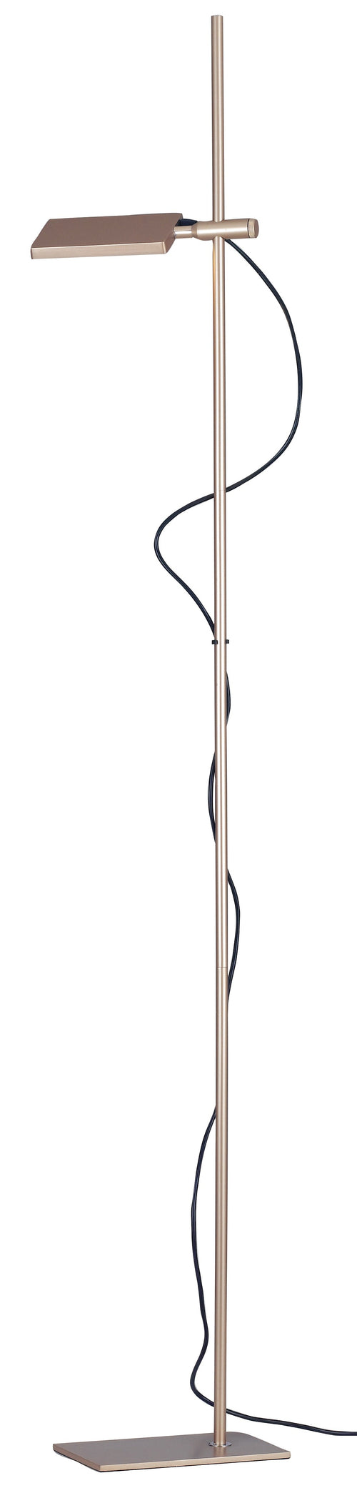 Piantana lampada da terra 17W a led orientabile oro FOLIO