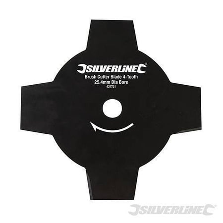Lama a disco per decespugliatori 4denti Silverline 25.4mm - Eternal Brico