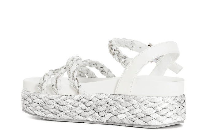 SANDALO GILDA 3 FASCE CON STRASS