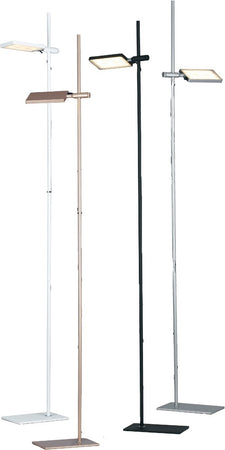 Piantana lampada da terra 17W a led orientabile oro FOLIO