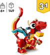 Lego Creator - 3 in 1 Drago rosso 31145