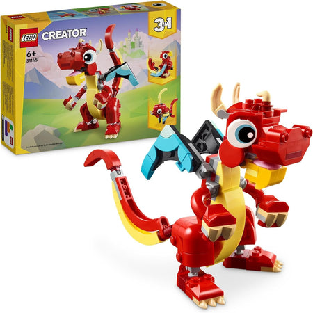 Lego Creator - 3 in 1 Drago rosso 31145
