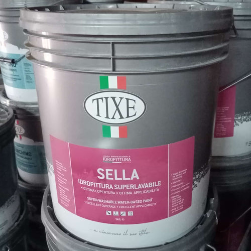 Tixe Sella 14lt idro pittura bianca opaca super lavabile per interni
