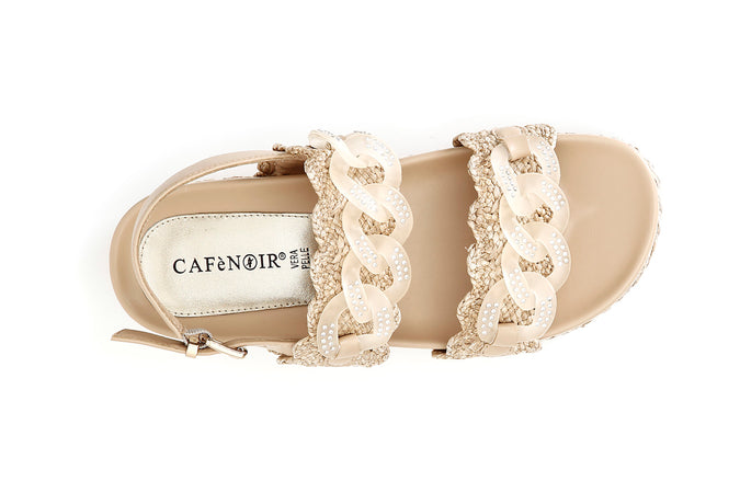 SANDALO DOPPIA FASCIA CON CATENA