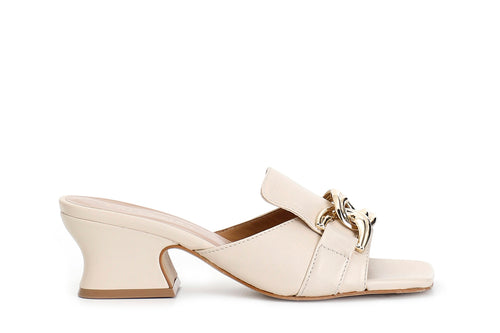 CIABATTA IN PELLE CON CATENA