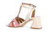 SANDALO T IN PELLE E PELLE SCAMOSCIATA CON ACCESSORIO