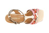 SANDALO T IN PELLE E PELLE SCAMOSCIATA CON ACCESSORIO