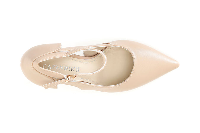 SCARPA IN PELLE CON LACCIO ALLA CAVIGLIA T90