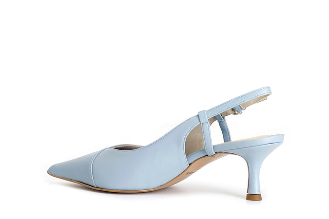 SCARPA IN PELLE APERTA DIETRO