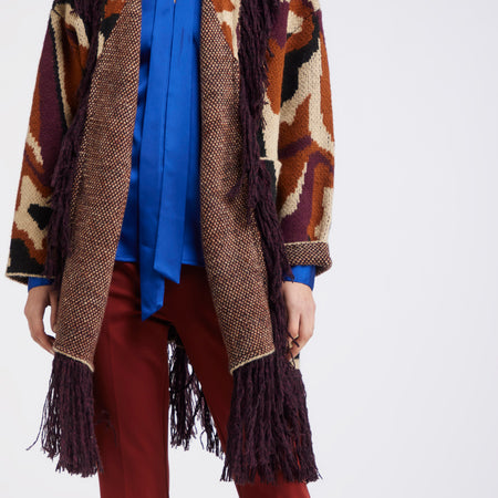 MAXY CARDIGAN CON FRANGE