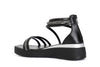 SANDALO ASIMMETRCO CON TOPPONE E STRASS