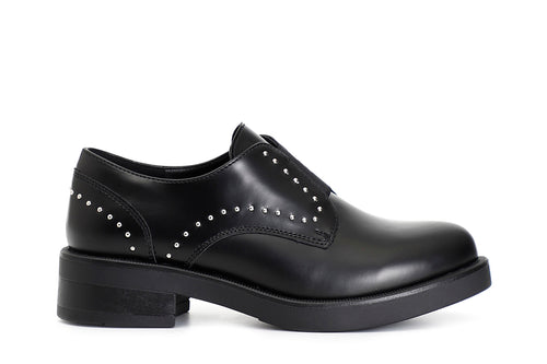 DERBY IN SIMILPELLE SPAZZOLATA CON ELASTICO