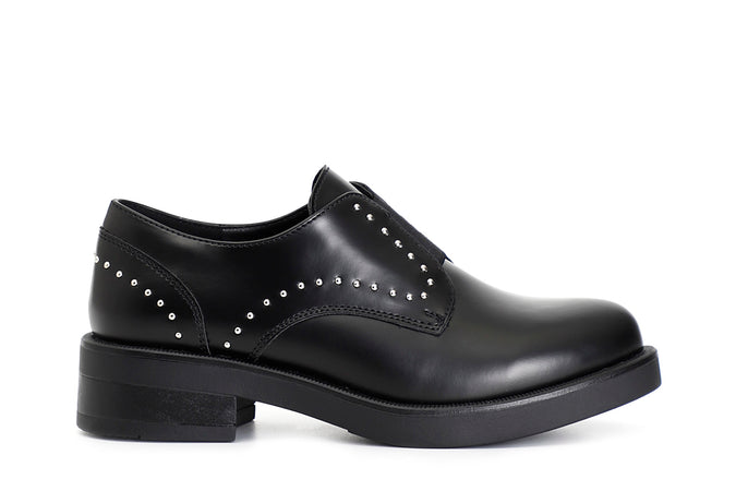 DERBY IN SIMILPELLE SPAZZOLATA CON ELASTICO