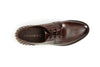 SCARPA ALLACCIATA IN PELLE CON BORCHIE