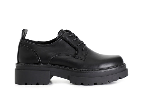 DERBY IN SIMILPELLE CON PROFILI IN STRASS