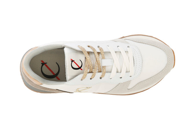 SNEAKERS IN PELLE SCAMOSCIATA E TESSUTO