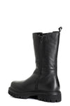 STIVALETTO 3/4 IN PELLE CON ELASTICO