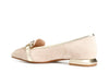 MOCASSINO IN PELLE SCAMOSCIATA CON MORSETTO STRASS