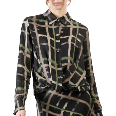 CAMICIA  STAMPATA CON NODO