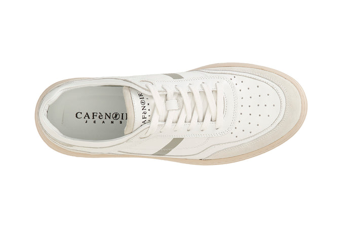 SNEAKERS UOMO IN PELLE E PELLE SCAMOSCIATA SUOLA A CASSETTA