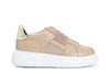 SNEAKERS IN PELLE CON ACCESSORIO STRASSE ELASTICI