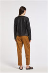 GIACCA SIMILPELLE CON BOTTONI