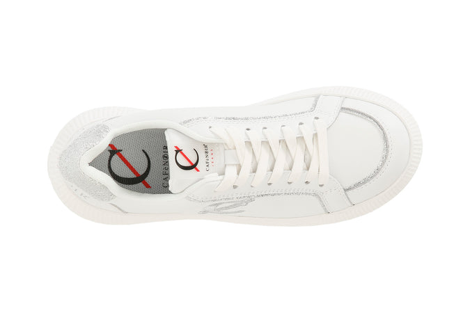 SNEAKERS CON RIPORTI GLITTER E LOGO RICAMATO