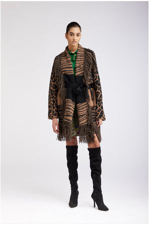 MAXY CARDIGAN CON FRANGE