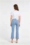 PANTALONE CROPPED FLARE CON BOTTONI A VISTA