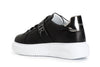 SNEAKERS IN PELLE CON NASTRO LOGATO