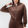 FELPA FULL ZIP IN CINIGLIA