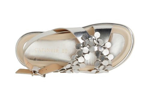 SANDALO ASIMMETRICO MACRO PAILLETTES SPECCHIO