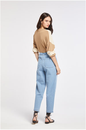 DENIM COCOON CON PLACCHETTE