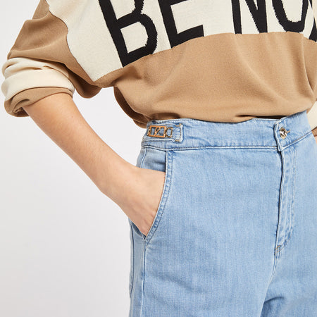 DENIM COCOON CON PLACCHETTE
