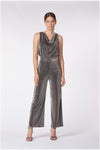 PANTALONE COULOTTE TESSUTO LUREX
