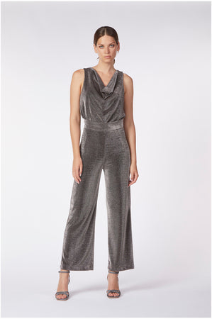 PANTALONE COULOTTE TESSUTO LUREX