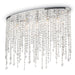Plafoniera moderno Ideal Lux RAIN PL5 008455 E14 LED metallo cristallo lampada soffitto