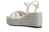 SANDALO INCROCIO IN NAPPA CON ZEPPA STRASS